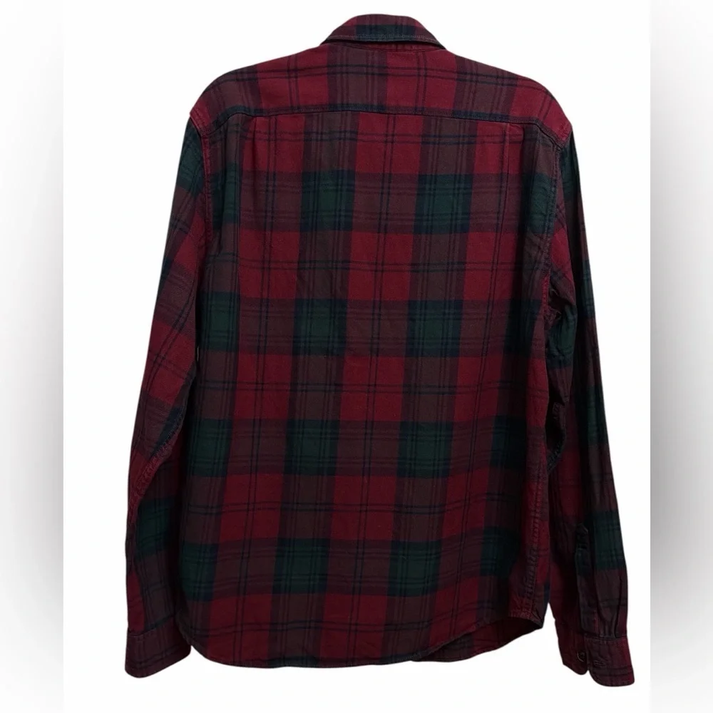 J. Crew Red and Green Plaid Men's Shirt